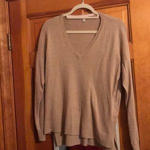 GAP  tan cotton sweater. (Light weight)
